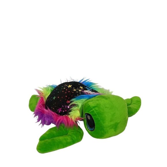 Fiesta Sparkle Sealife Sea Turtle Ocean Glitter Stars Furry Stuffed Animal 13" - Picture 1 of 7